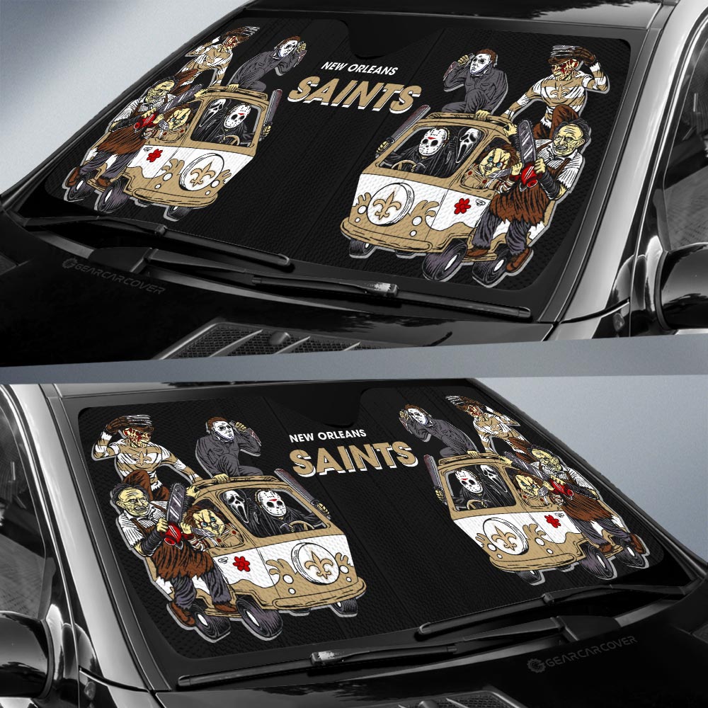 New Orleans Saints Car Sunshade Custom Car Accessories - Gearcarcover - 2