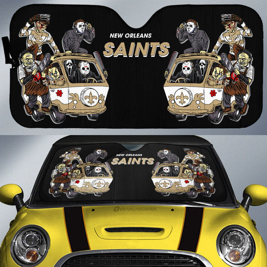 New Orleans Saints Car Sunshade Custom Car Accessories - Gearcarcover - 1