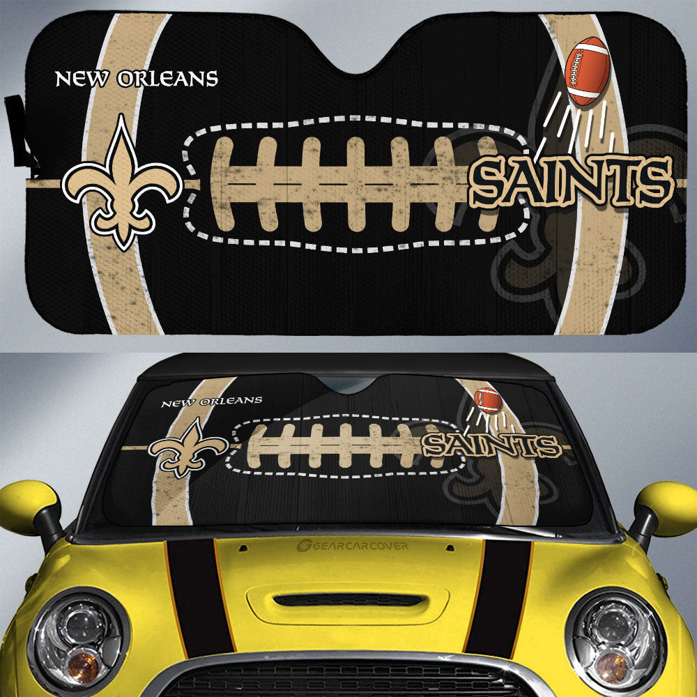 New Orleans Saints Car Sunshade Custom Car Accessories - Gearcarcover - 1