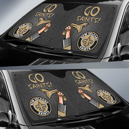 New Orleans Saints Car Sunshade Custom Car Accessories - Gearcarcover - 2