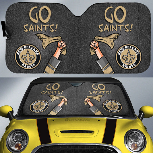 New Orleans Saints Car Sunshade Custom Car Accessories - Gearcarcover - 1