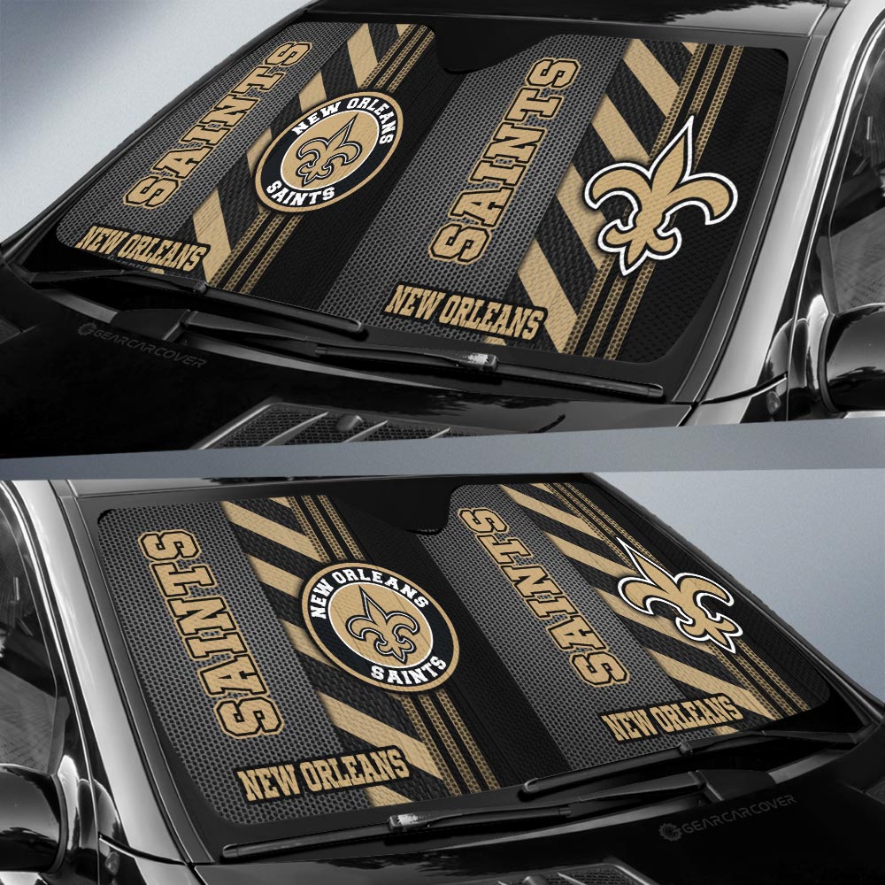 New Orleans Saints Car Sunshade Custom Car Accessories - Gearcarcover - 2