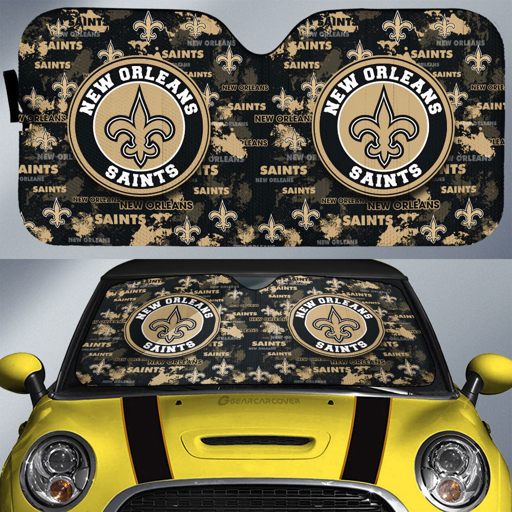 New Orleans Saints Car Sunshade Custom Car Accessories - Gearcarcover - 1