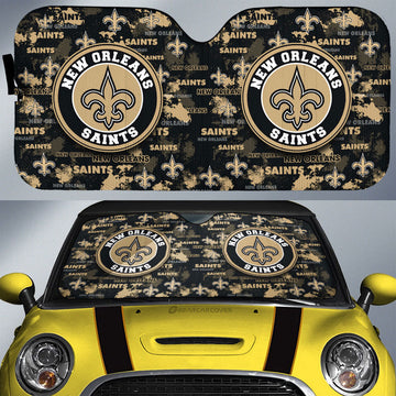 New Orleans Saints Car Sunshade Custom Car Accessories - Gearcarcover - 1