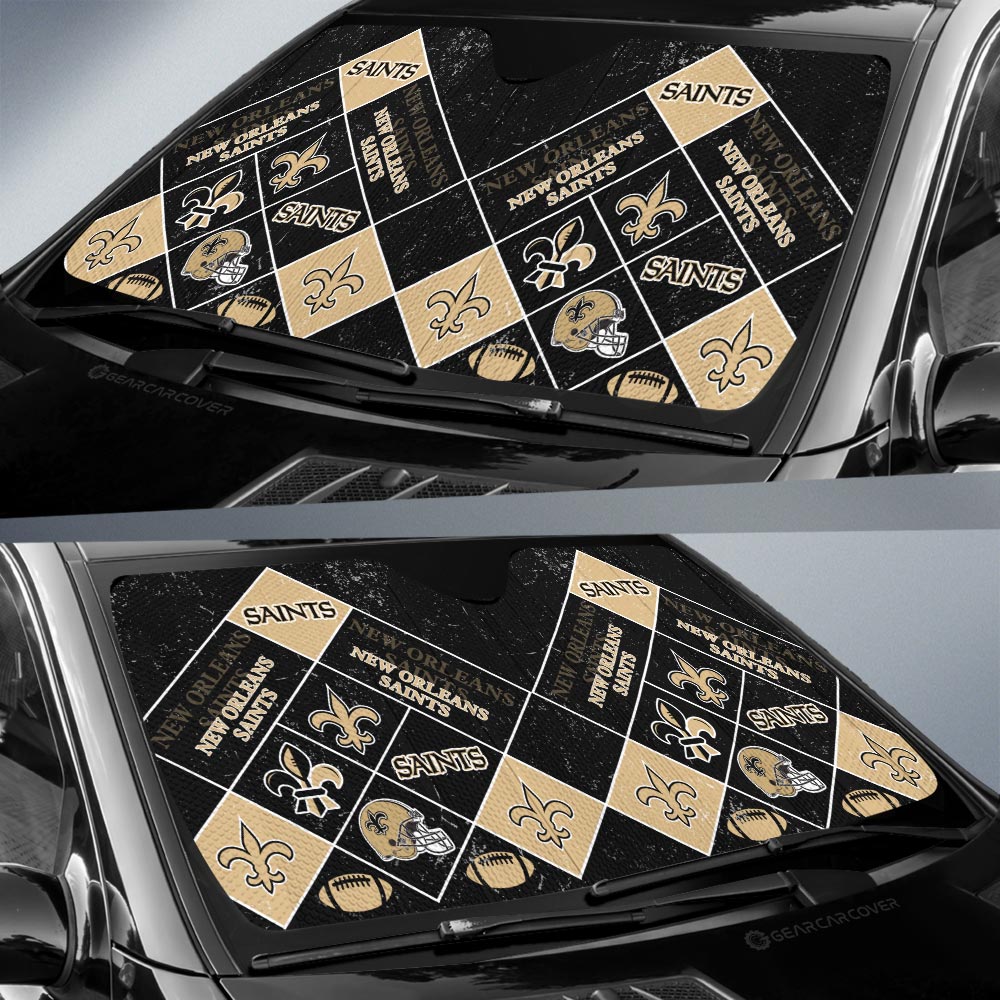New Orleans Saints Car Sunshade Sporty Team Collection - Gearcarcover - 2