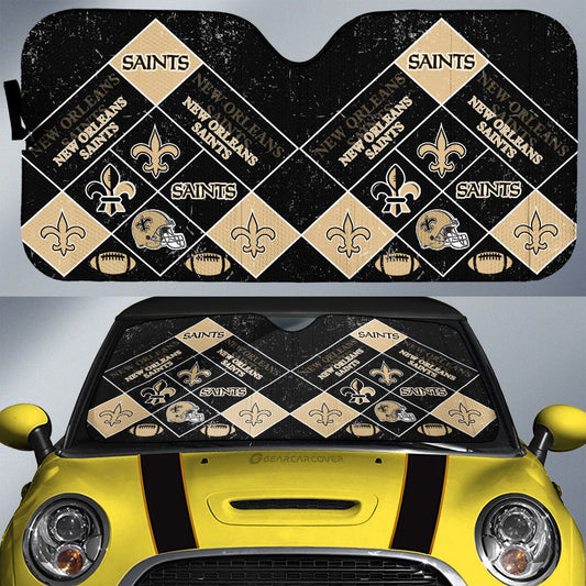 New Orleans Saints Car Sunshade Sporty Team Collection - Gearcarcover - 1