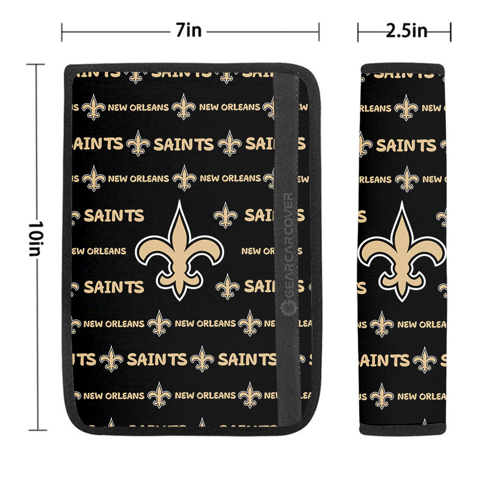 New Orleans Saints Seat Belt Covers Sporty Team Collection - Gearcarcover - 1