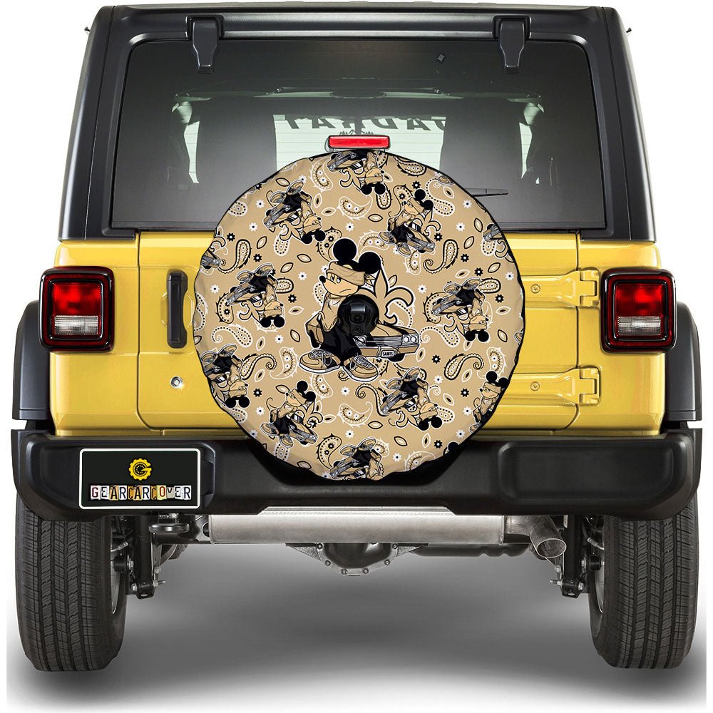 New Orleans Saints Spare Tire Covers Camera Hole Cartoon Theme Collection - Gearcarcover - 1