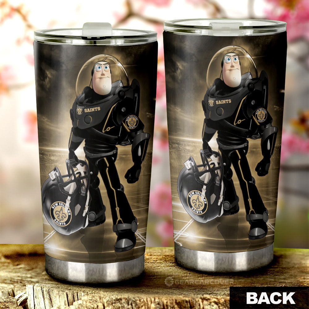 New Orleans Saints Tumbler Cup Custom Car Accessories For Fan - Gearcarcover - 2