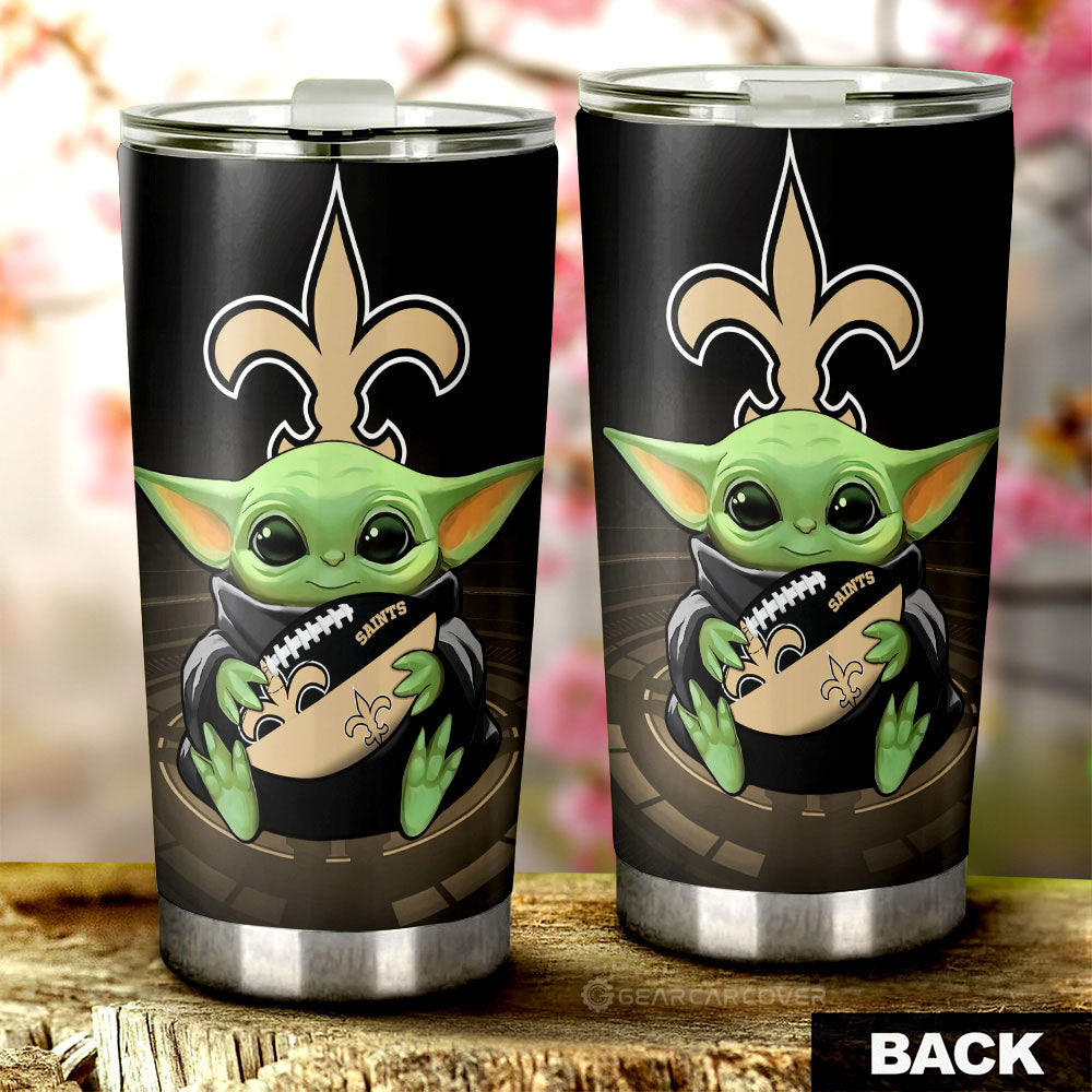 New Orleans Saints Tumbler Cup Custom Car Accessories For Fan - Gearcarcover - 2