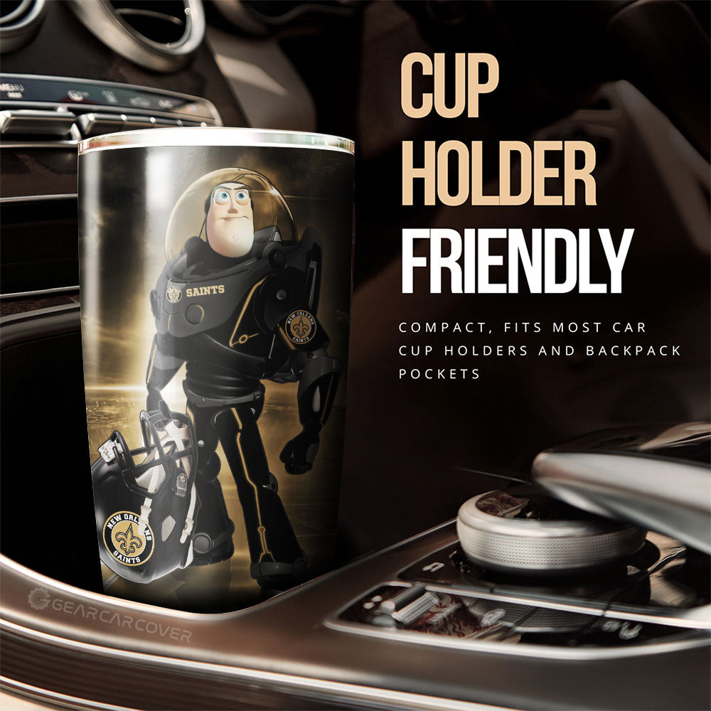 New Orleans Saints Tumbler Cup Custom Car Accessories For Fan - Gearcarcover - 3