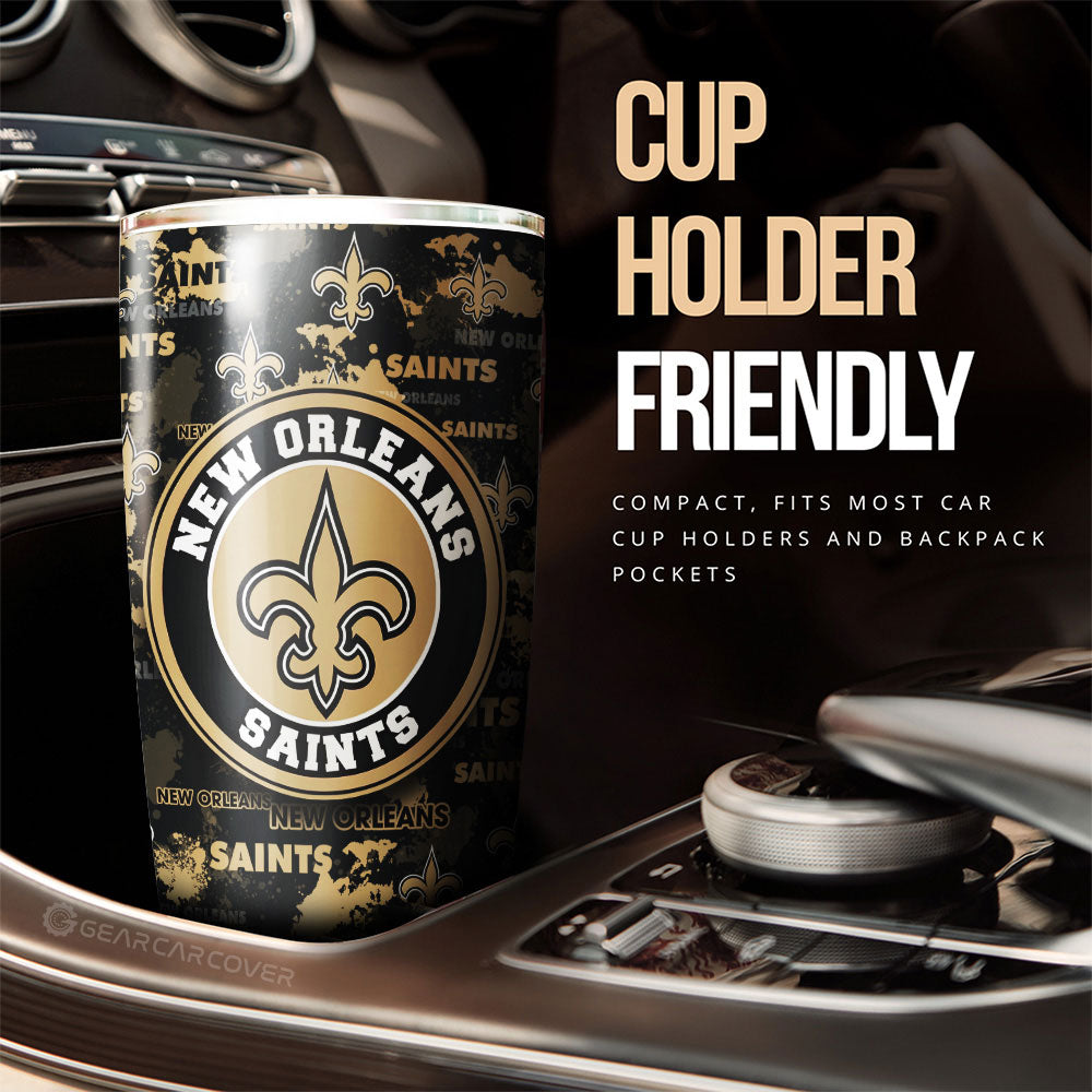 New Orleans Saints Tumbler Cup Custom Car Accessories - Gearcarcover - 3