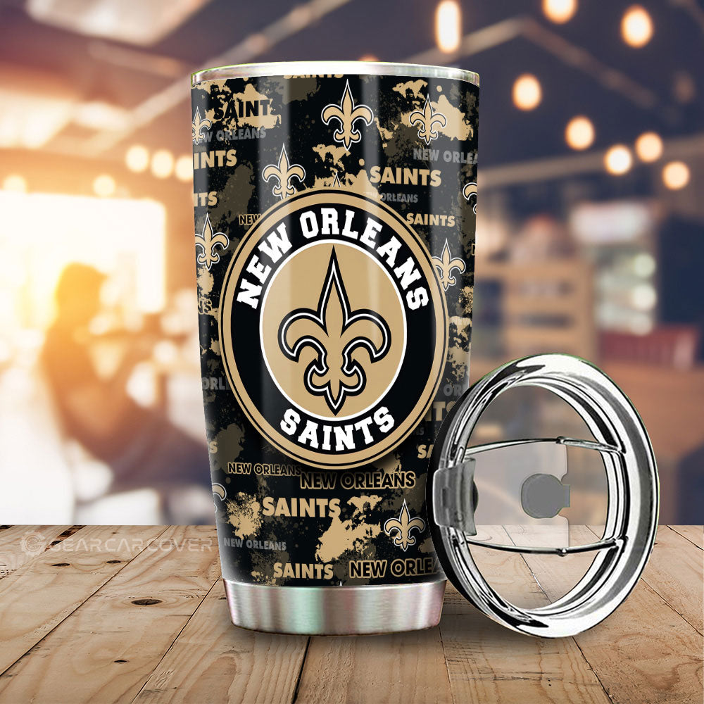 New Orleans Saints Tumbler Cup Custom Car Accessories - Gearcarcover - 1