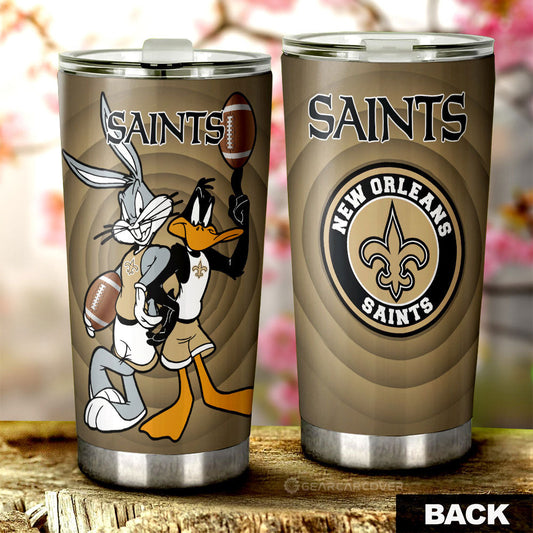 New Orleans Saints Tumbler Cup Custom Car Accessories - Gearcarcover - 1