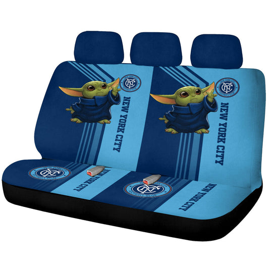 New York City FC Car Back Seat Covers Custom Car Accessories - Gearcarcover - 1