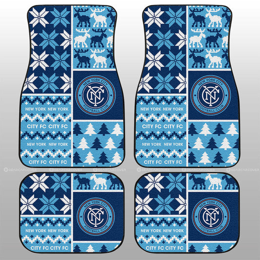 New York City FC Car Floor Mats Custom Ugly Style Car Accessories - Gearcarcover - 1