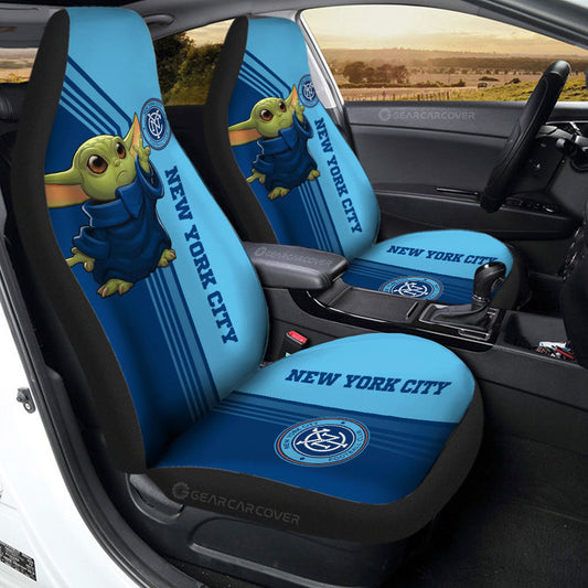 New York City FC Car Seat Covers Baby Yoda Car Accessories - Gearcarcover - 2
