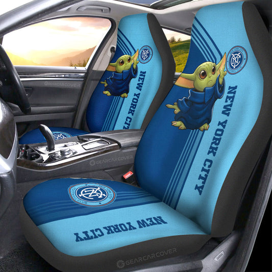New York City FC Car Seat Covers Baby Yoda Car Accessories - Gearcarcover - 1