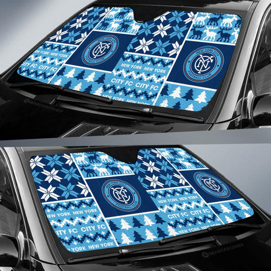New York City FC Car Sunshade Custom Ugly Style Car Accessories - Gearcarcover - 2