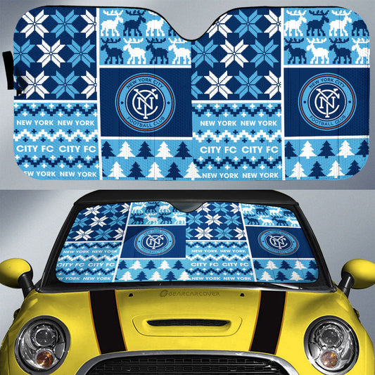 New York City FC Car Sunshade Custom Ugly Style Car Accessories - Gearcarcover - 1