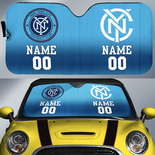 New York City FC Car Sunshade Sporty Team Collection - Gearcarcover - 1