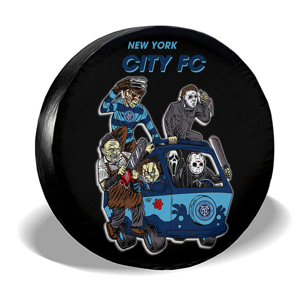 New York City FC Spare Tire Covers Horror Characters Car Accessories - Gearcarcover - 3