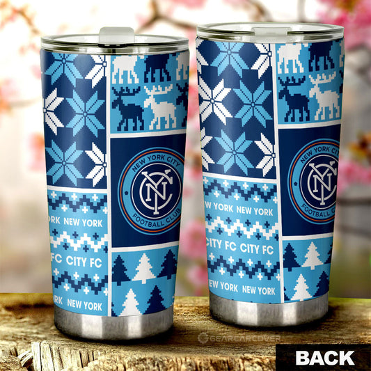 New York City FC Tumbler Cup Custom Ugly Style Car Accessories - Gearcarcover - 2