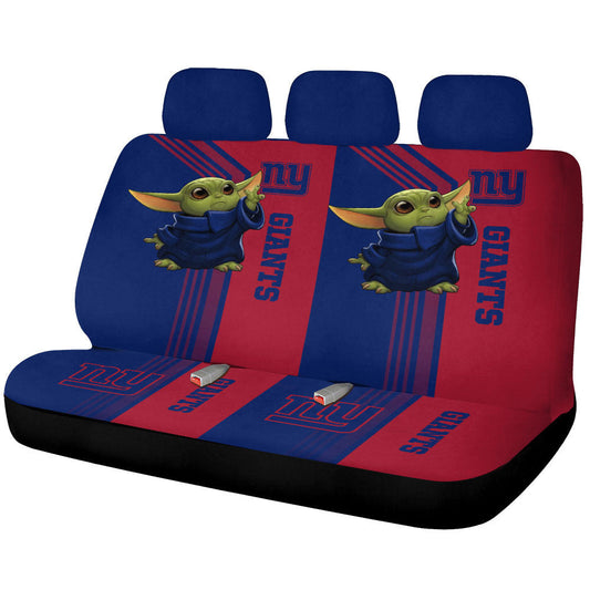 New York Giants Car Back Seat Covers Custom Car Accessories - Gearcarcover - 1