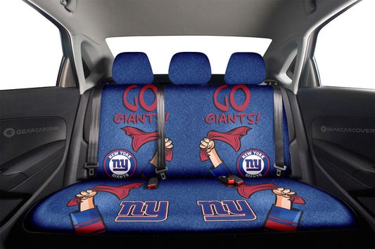 New York Giants Car Back Seat Covers Custom Car Accessories - Gearcarcover - 2