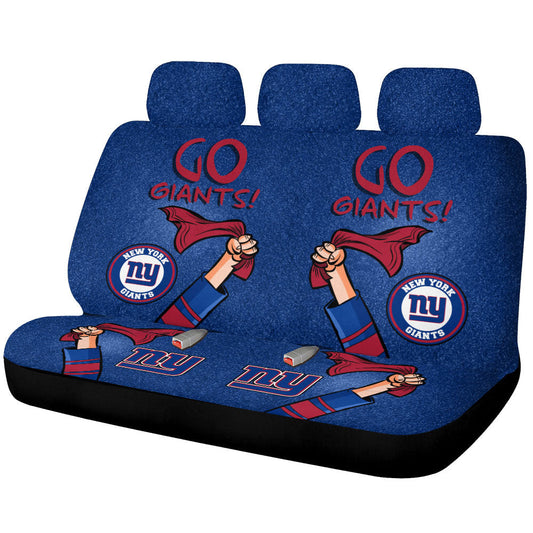 New York Giants Car Back Seat Covers Custom Car Accessories - Gearcarcover - 1