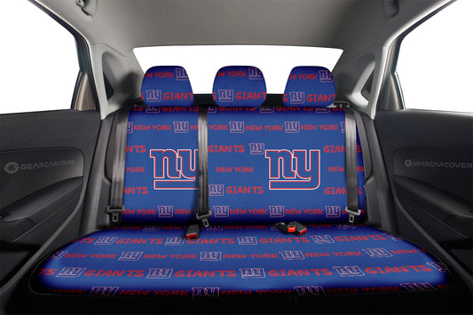 New York Giants Car Back Seat Covers Sporty Team Collection - Gearcarcover - 2
