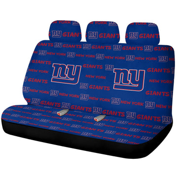 New York Giants Car Back Seat Covers Sporty Team Collection - Gearcarcover - 1