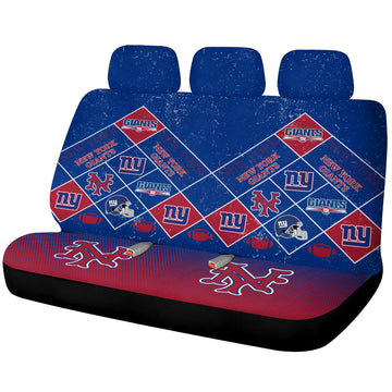 New York Giants Car Back Seat Covers Sporty Team Collection - Gearcarcover - 1