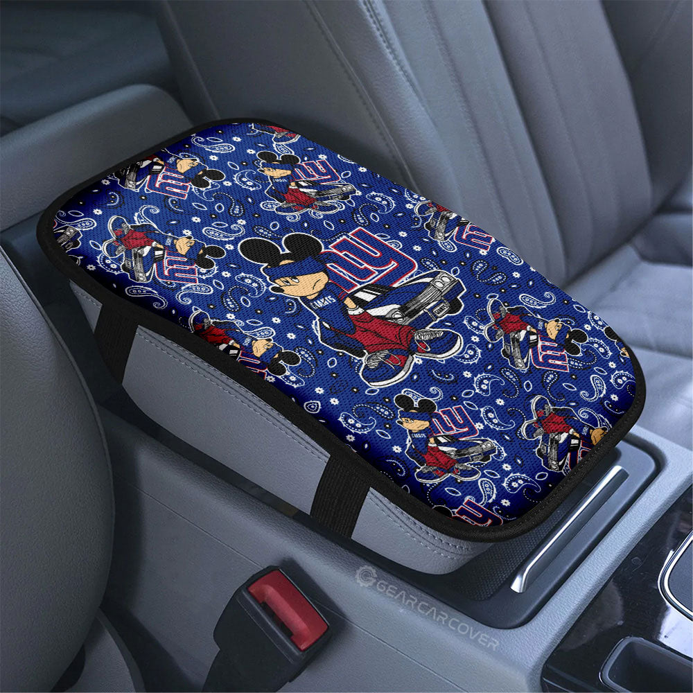 New York Giants Car Center Console Cover Cartoon Theme Collection - Gearcarcover - 3