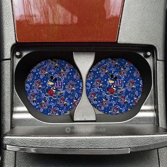 New York Giants Car Coaster Set Cartoon Theme Collection - Gearcarcover - 1