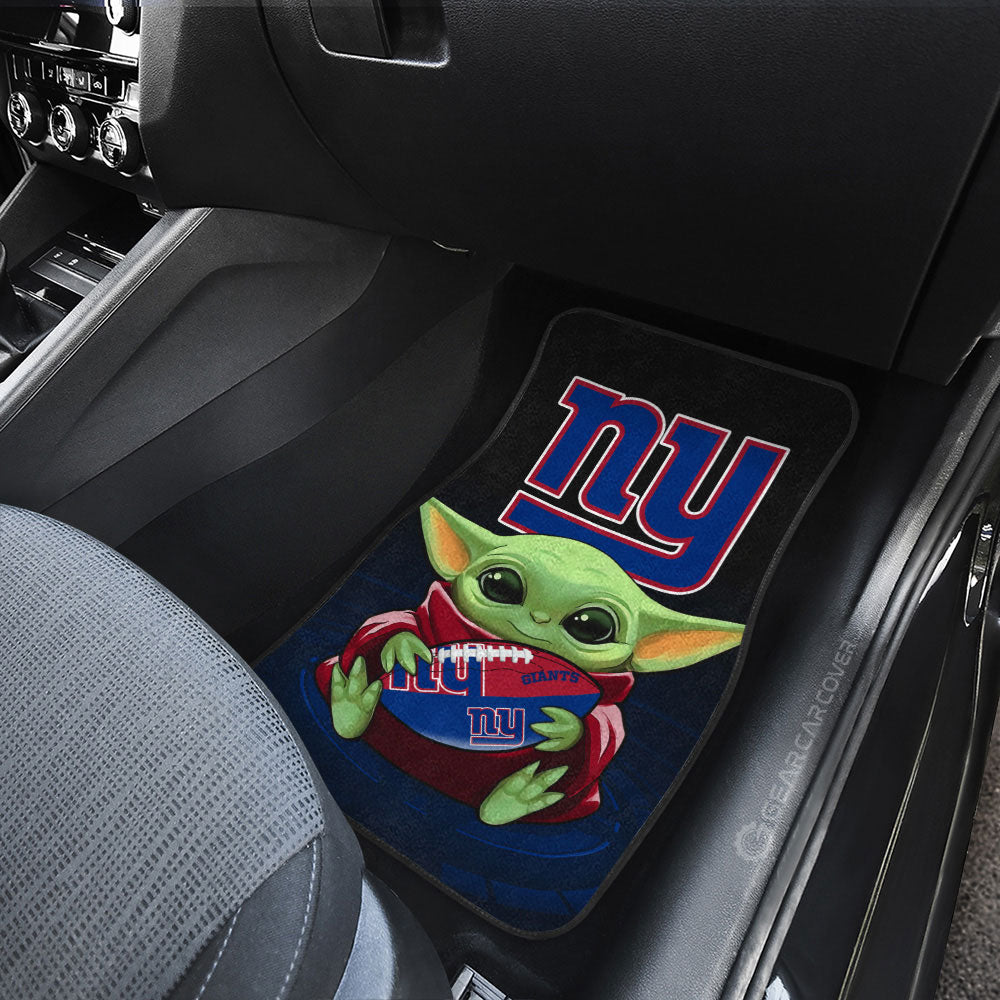 New York Giants Car Floor Mats Baby Yoda Car Accessories For Fan - Gearcarcover - 3