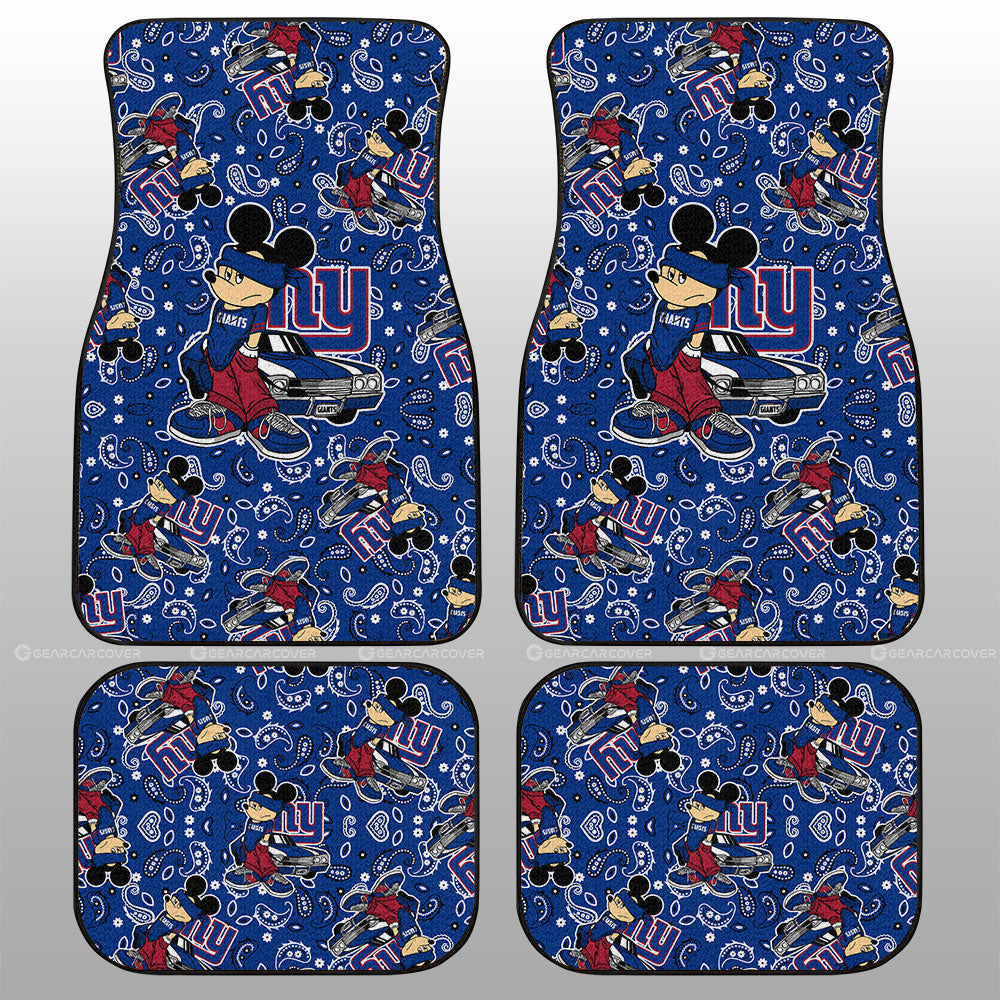 New York Giants Car Floor Mats Cartoon Theme Collection - Gearcarcover - 1