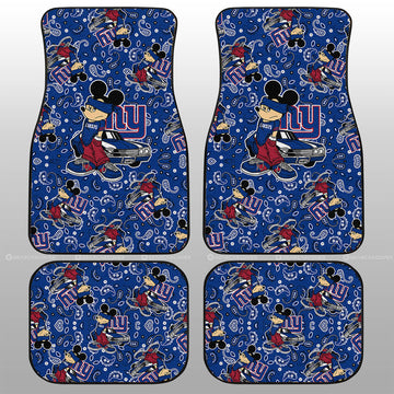 New York Giants Car Floor Mats Cartoon Theme Collection - Gearcarcover - 1