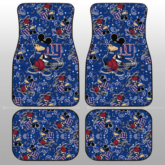 New York Giants Car Floor Mats Cartoon Theme Collection - Gearcarcover - 1