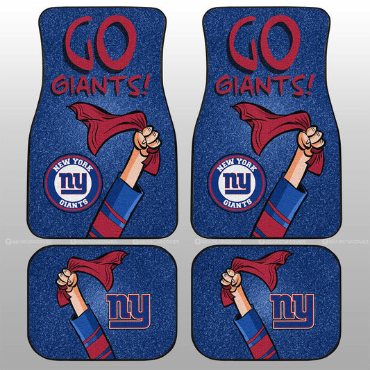 New York Giants Car Floor Mats Custom Car Accessories - Gearcarcover - 1