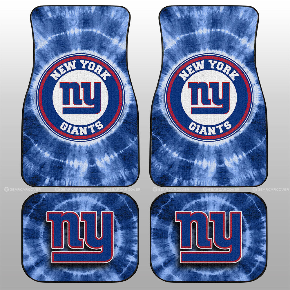 New York Giants Car Floor Mats Custom Tie Dye Car Accessories - Gearcarcover - 1