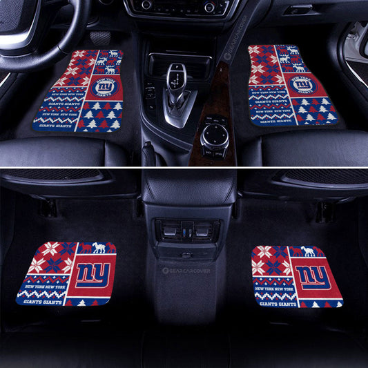 New York Giants Car Floor Mats Custom Ugly Style Car Accessories - Gearcarcover - 2