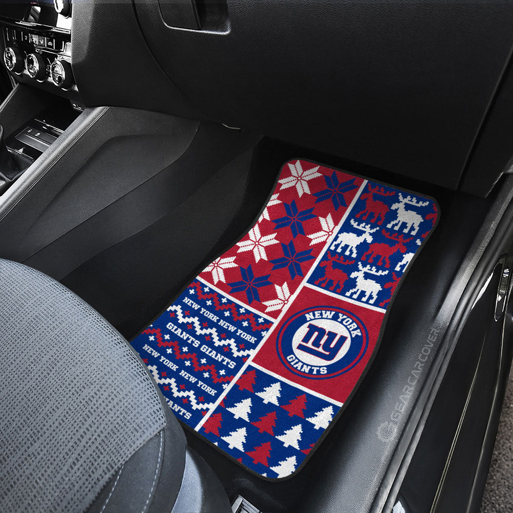 New York Giants Car Floor Mats Custom Ugly Style Car Accessories - Gearcarcover - 3