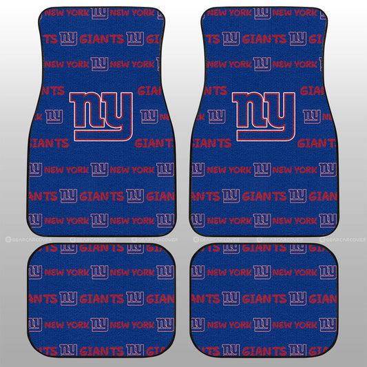 New York Giants Car Floor Mats Sporty Team Collection - Gearcarcover - 1