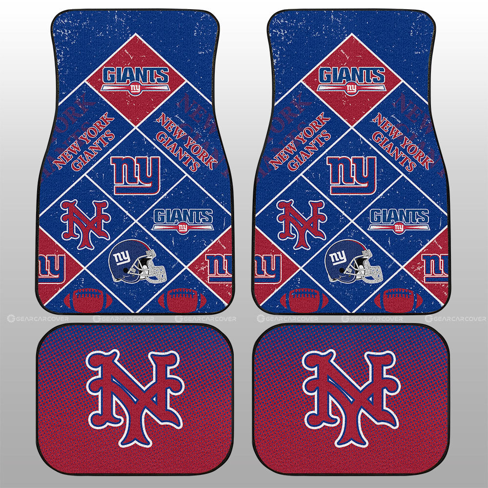 New York Giants Car Floor Mats Sporty Team Collection - Gearcarcover - 1