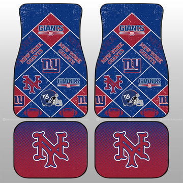 New York Giants Car Floor Mats Sporty Team Collection - Gearcarcover - 1