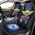 New York Giants Car Seat Covers Baby Yoda Car Accessories For Fan - Gearcarcover - 1