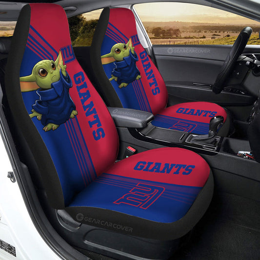New York Giants Car Seat Covers Baby Yoda Car Accessories - Gearcarcover - 2