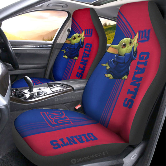 New York Giants Car Seat Covers Baby Yoda Car Accessories - Gearcarcover - 1