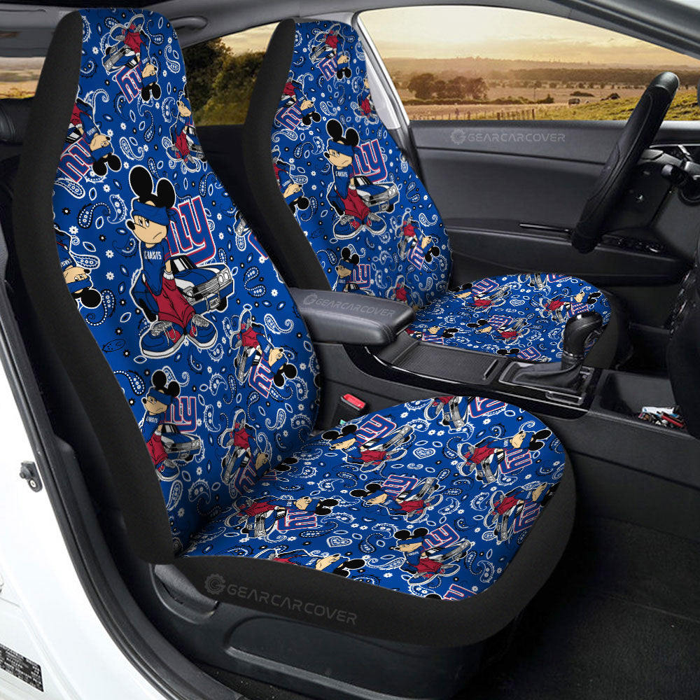 New York Giants Car Seat Covers Cartoon Theme Collection - Gearcarcover - 2